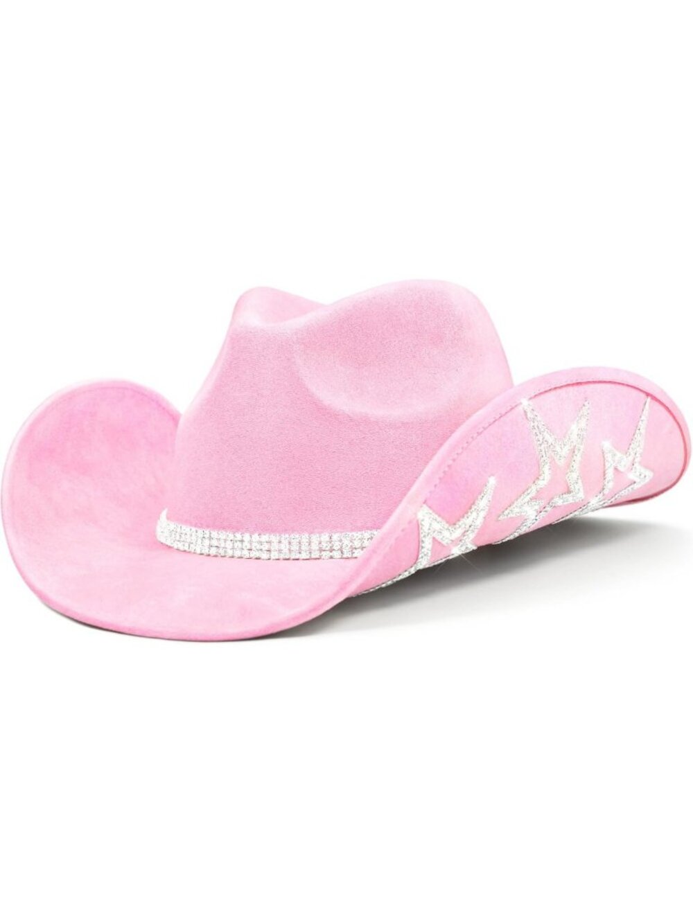 Rhinestone Cowgirl Hat - Western Disco Cowboy Hat for Bachelorette & Teens